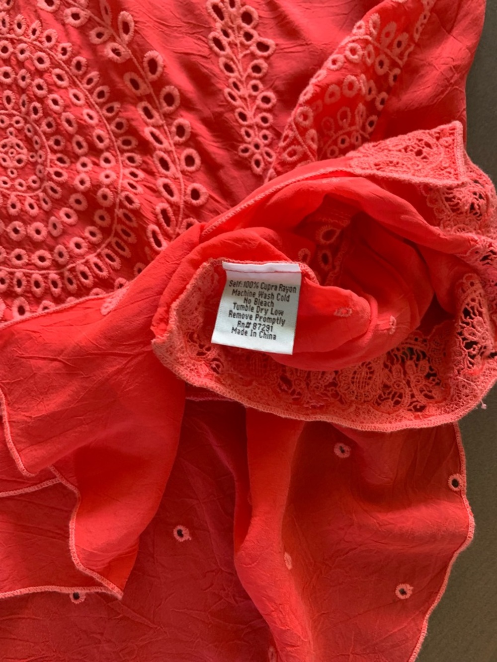Johnny Was Tiered Embroidered Top XS - Picture 6 of 6